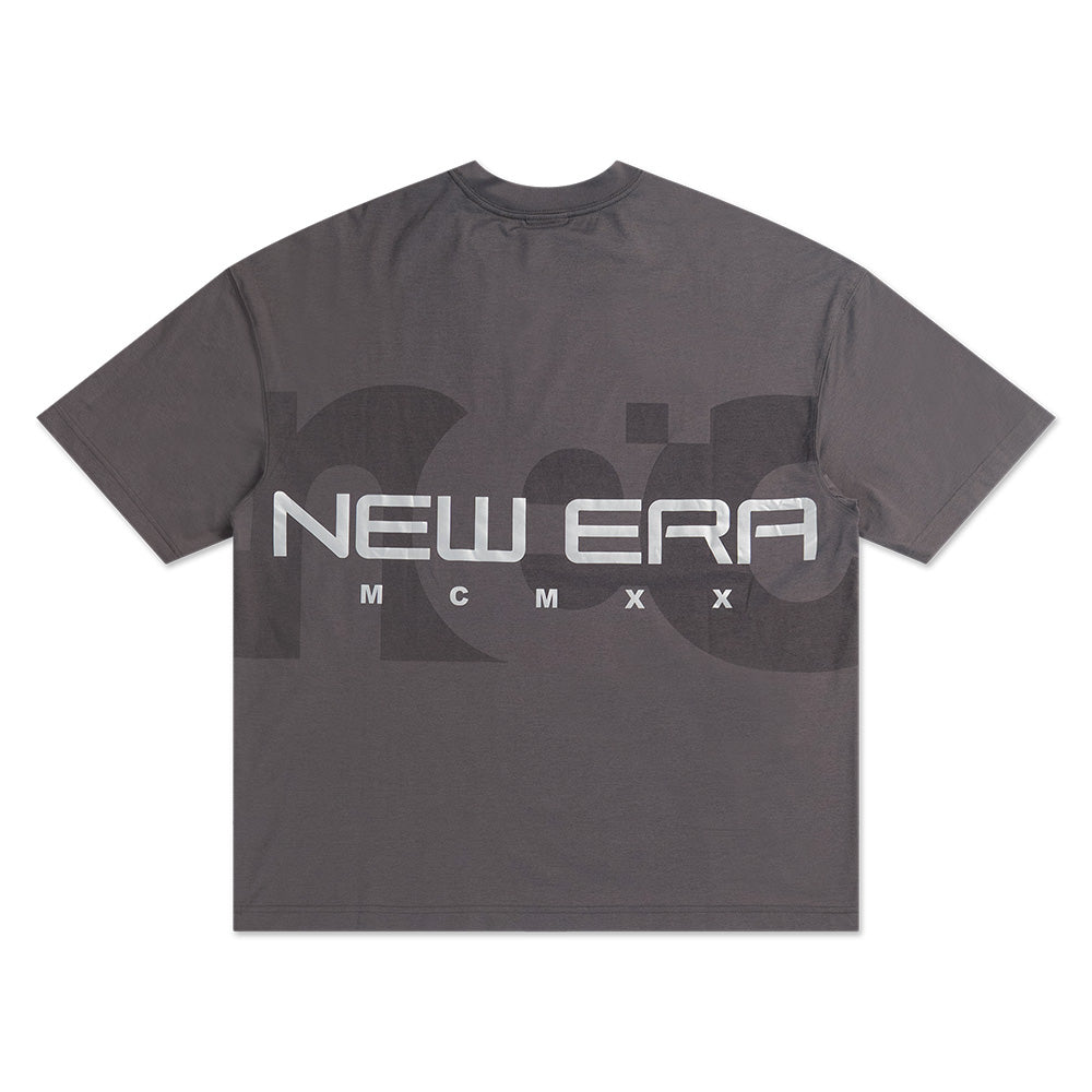 wordmark urban core black oversized short sleeve t shirt back