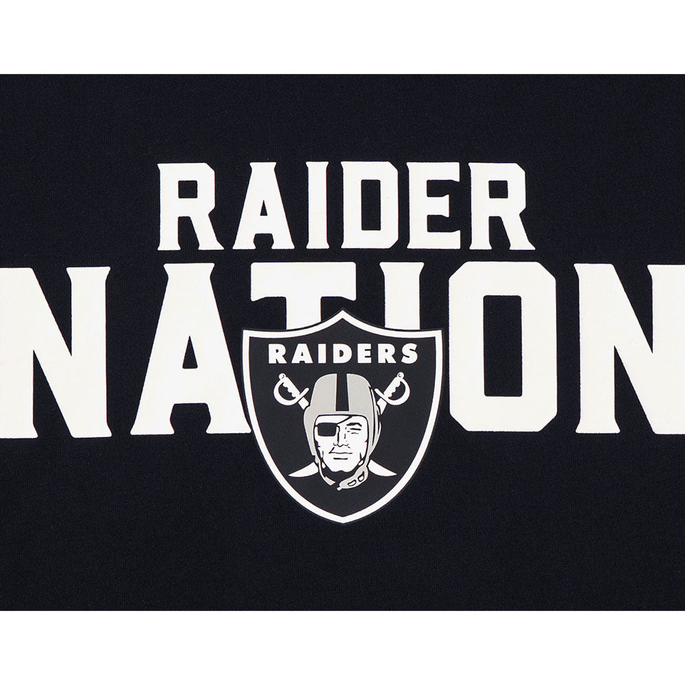 las vegas raiders nfl rivalry ss26 black oversized short sleeve t shirt