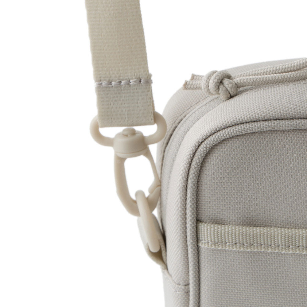 Square Logo White Square Shoulder Pouch Bag