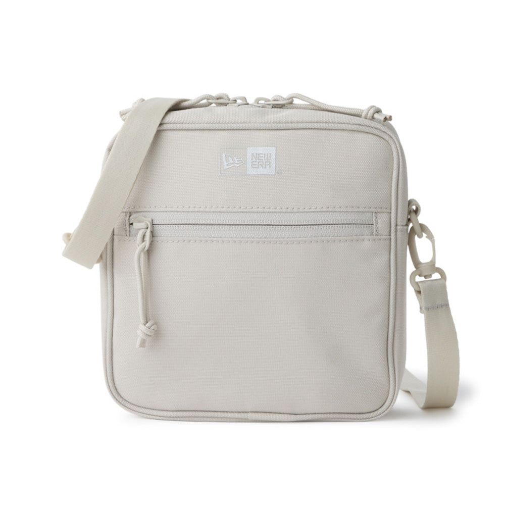 Square Logo White Square Shoulder Pouch Bag