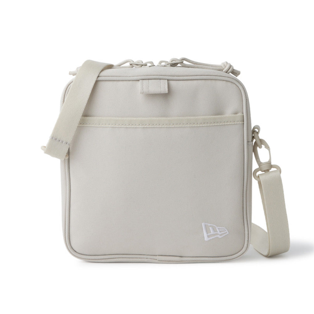 Square Logo White Square Shoulder Pouch Bag