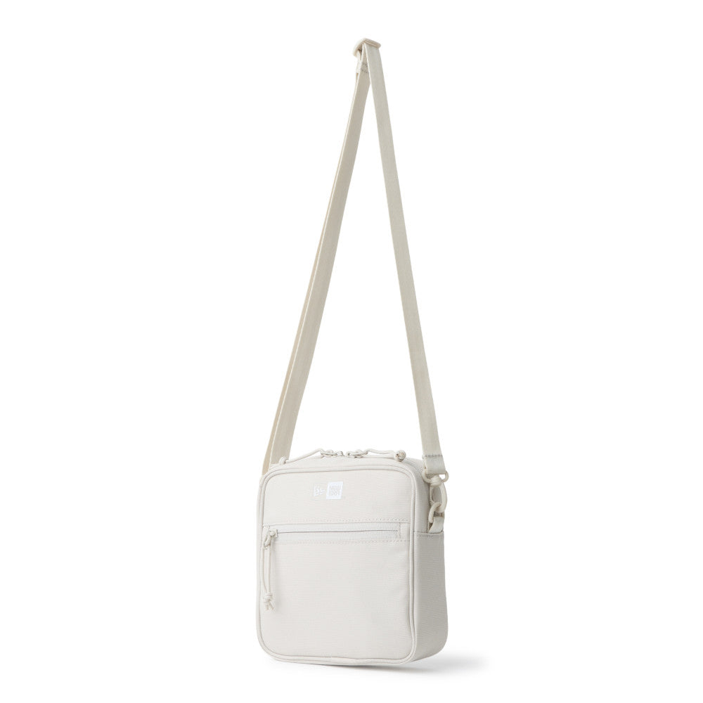 Square Logo White Square Shoulder Pouch Bag