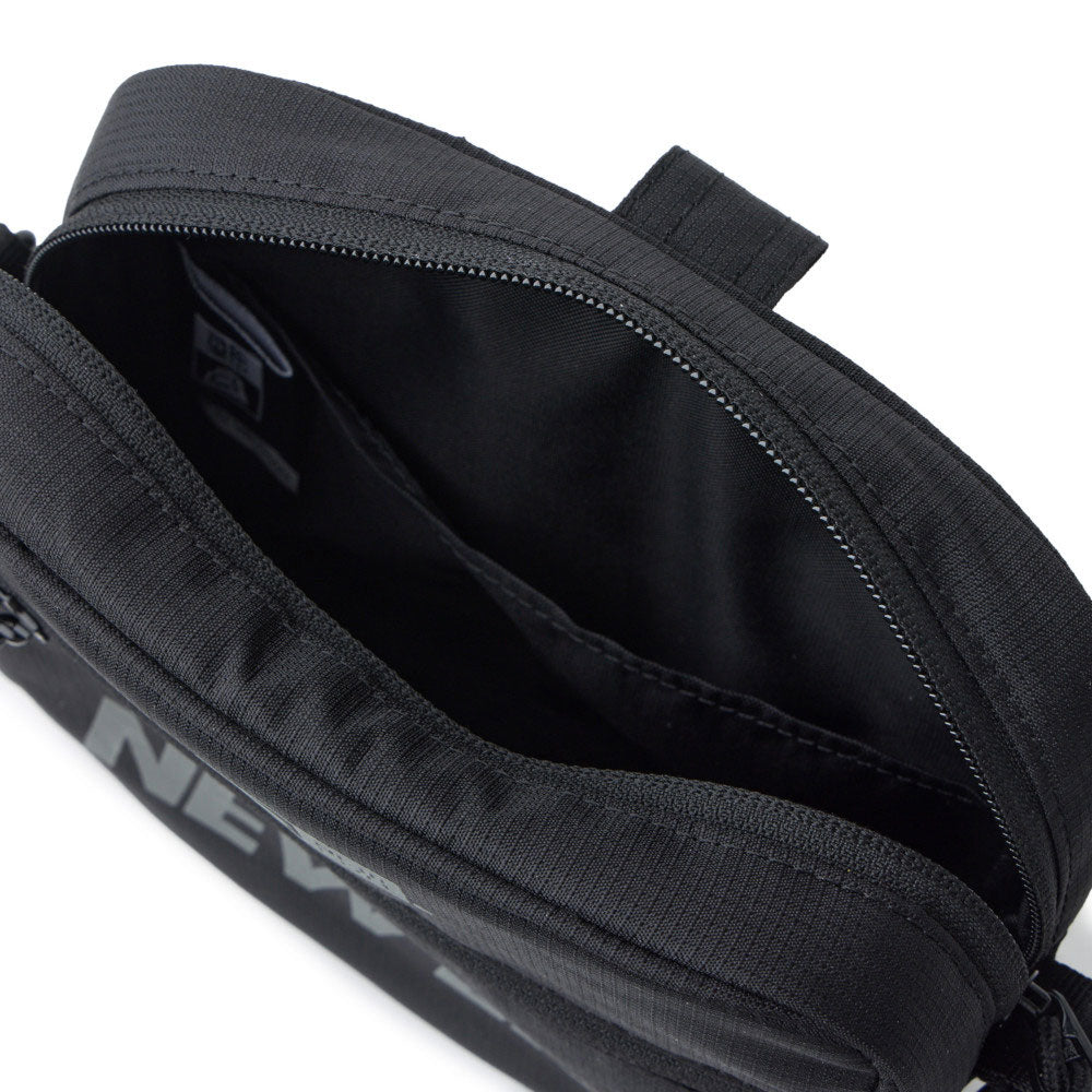 Wordmark Logo Black Square Shoulder Pouch Bag