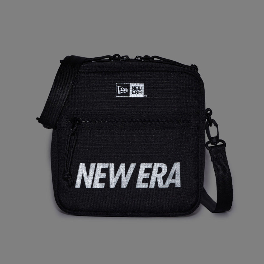 Wordmark Logo Black Square Shoulder Pouch Bag