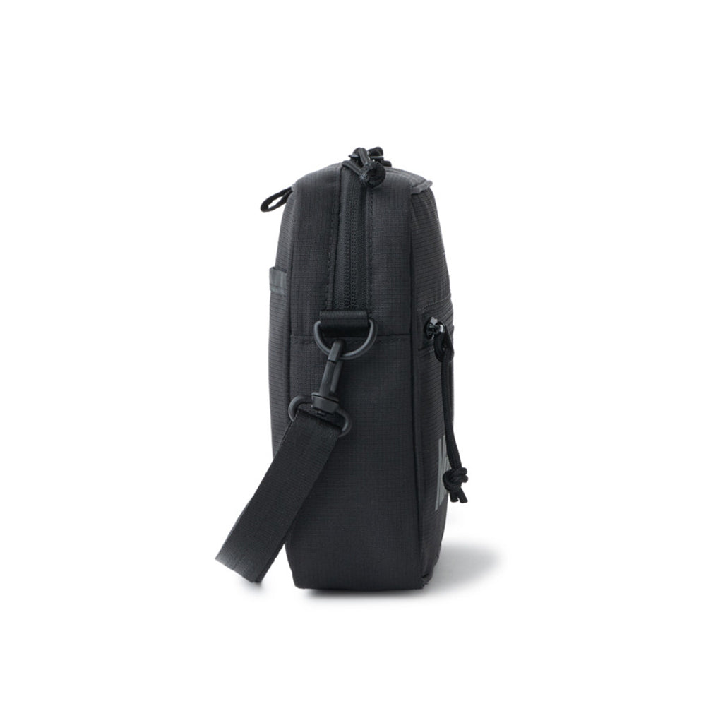 Wordmark Logo Black Square Shoulder Pouch Bag