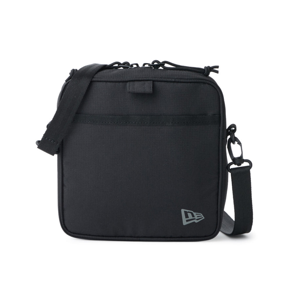 Wordmark Logo Black Square Shoulder Pouch Bag