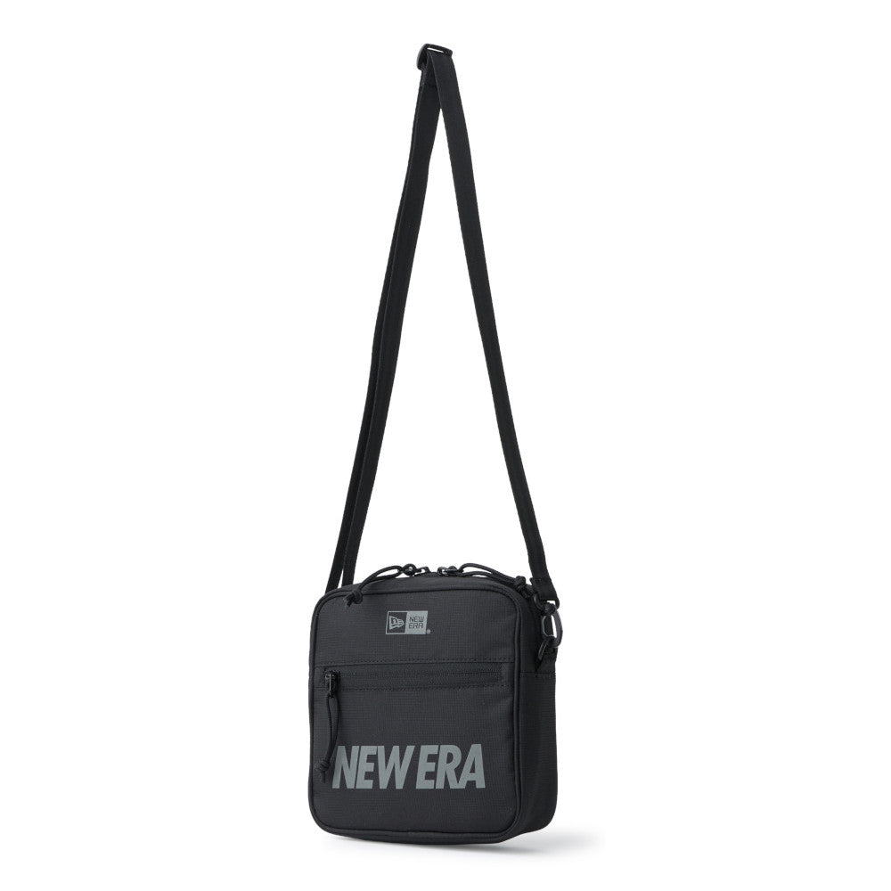 Wordmark Logo Black Square Shoulder Pouch Bag
