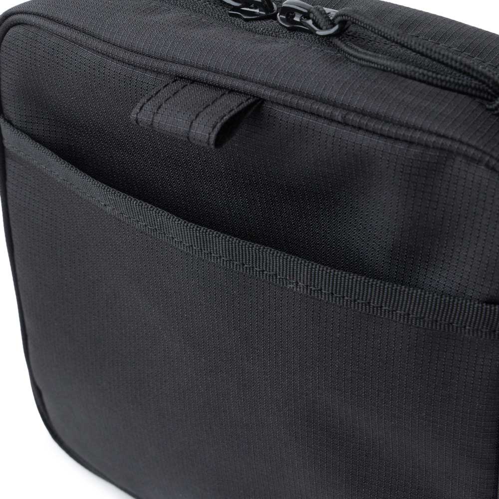 Wordmark Logo Black Square Shoulder Pouch Bag