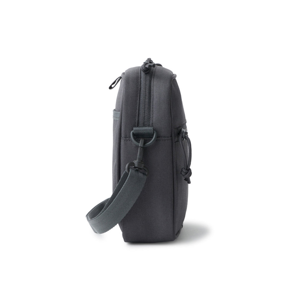 Box Logo Grey Square Shoulder Pouch Bag