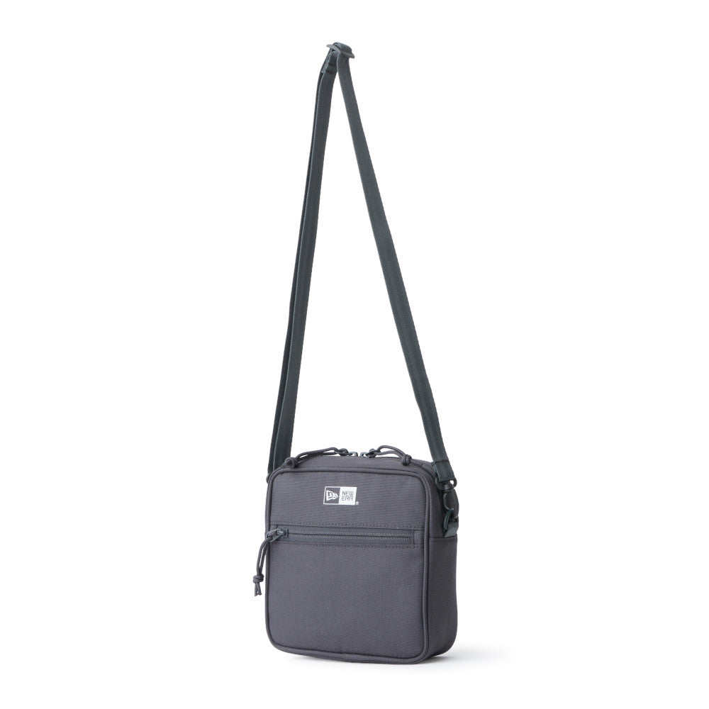 Box Logo Grey Square Shoulder Pouch Bag