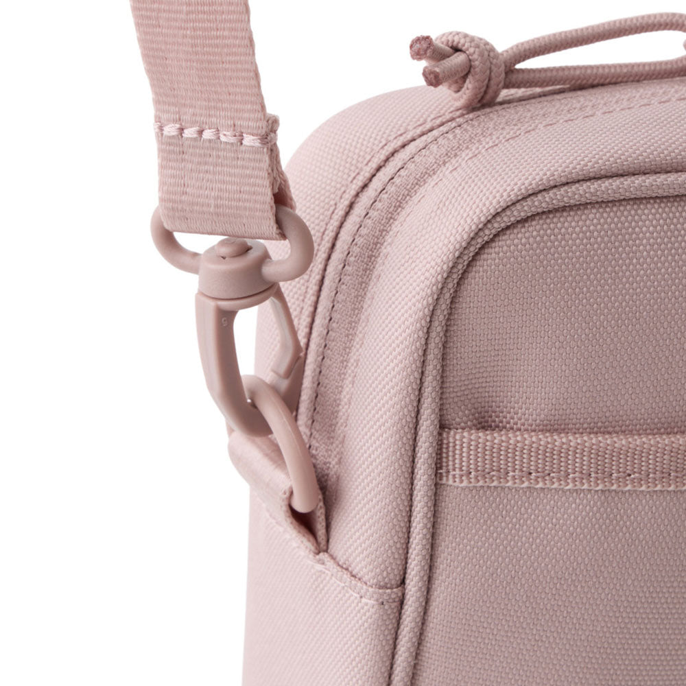 logo pink square shoulder pouch bag