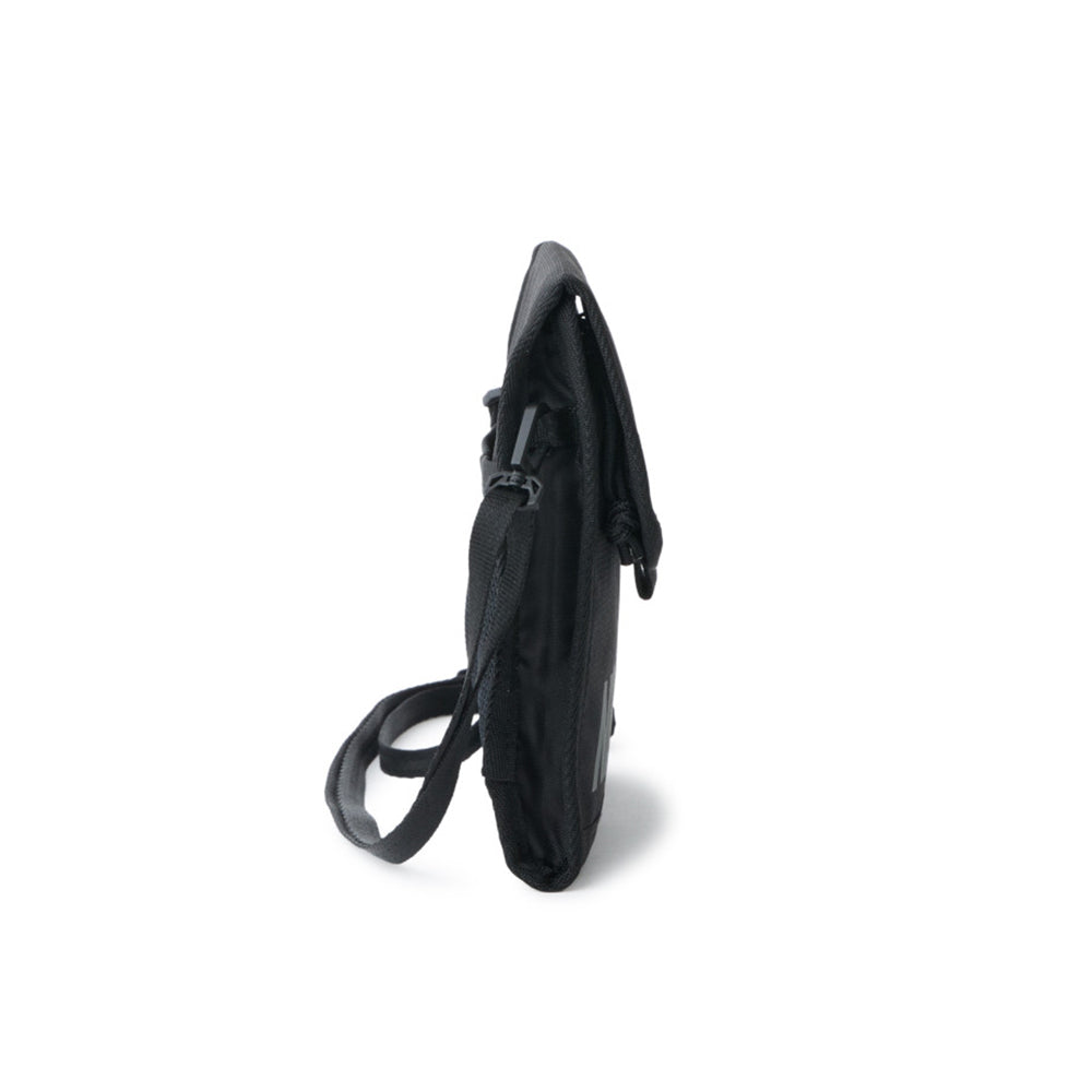 Wordmark Logo Black Square Neck Pouch Bag