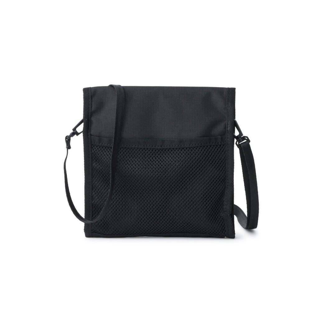 Wordmark Logo Black Square Neck Pouch Bag