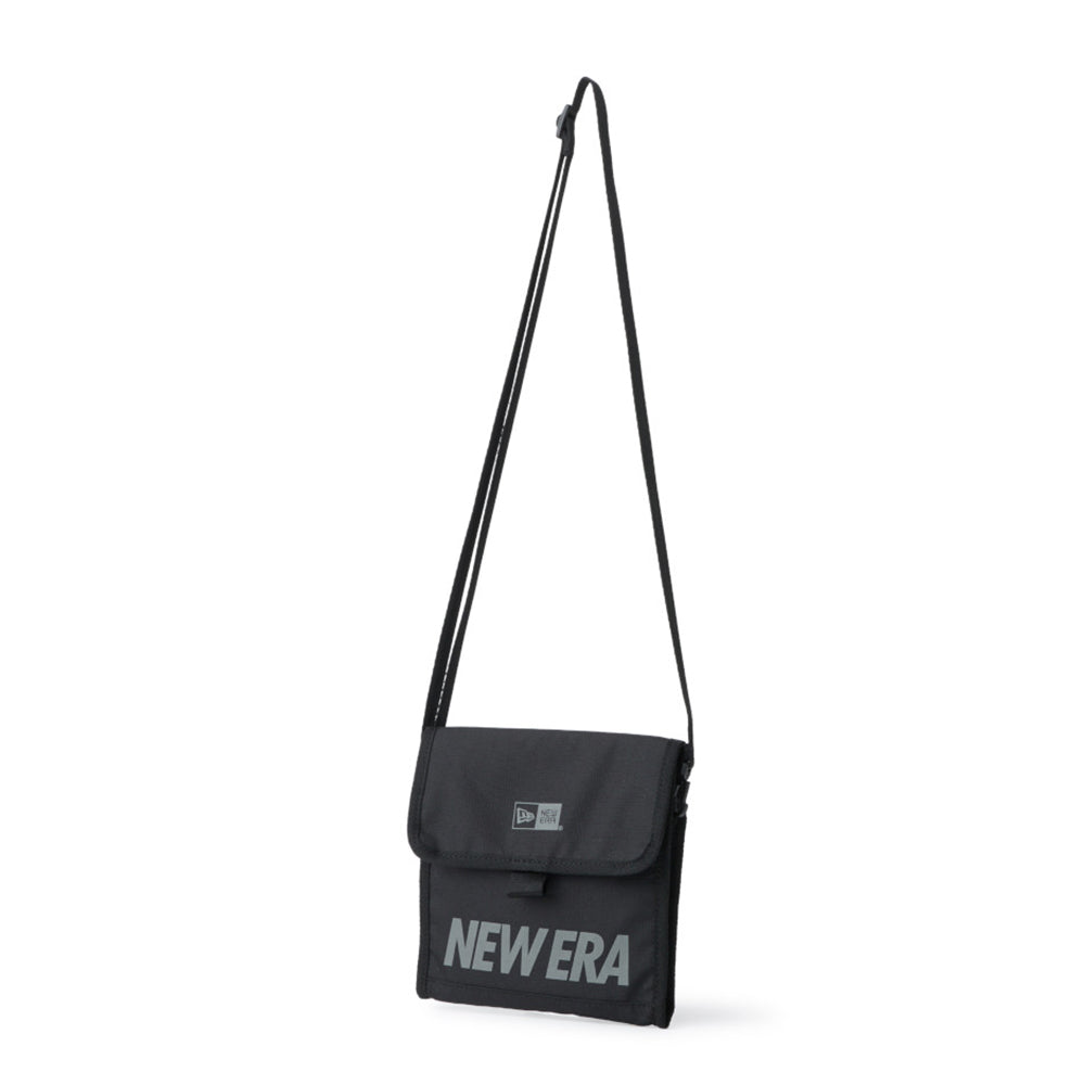 Wordmark Logo Black Square Neck Pouch Bag
