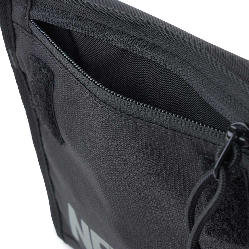 Wordmark Logo Black Square Neck Pouch Bag