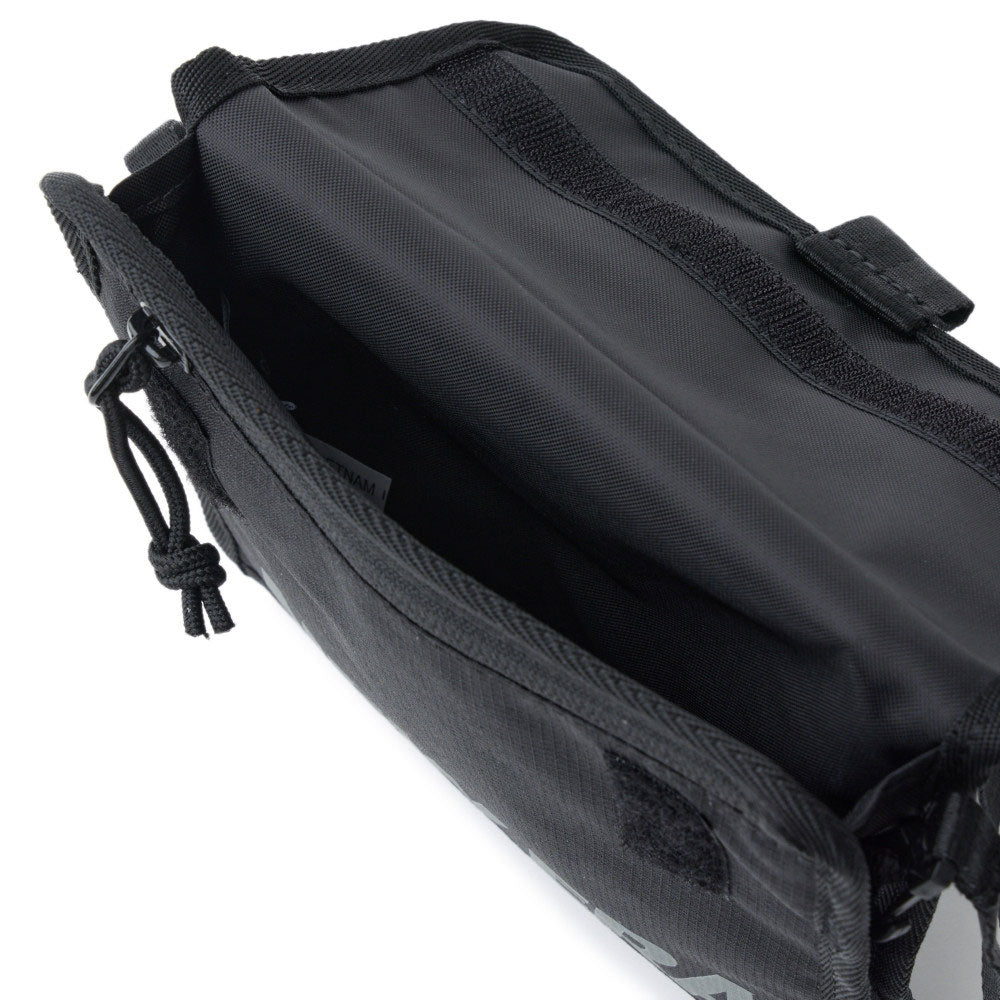 Wordmark Logo Black Square Neck Pouch Bag