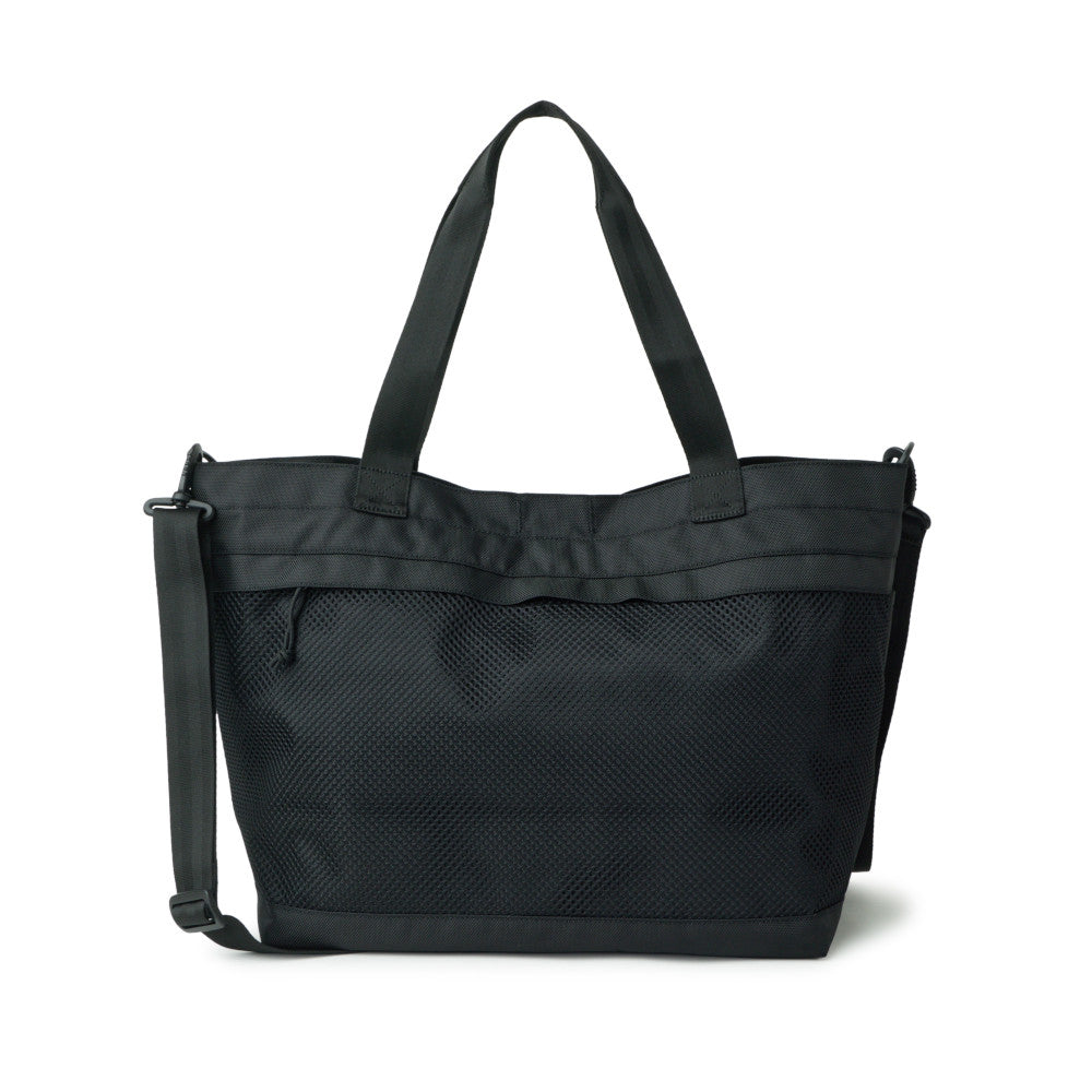 logo wordmark black gym tote bag with print