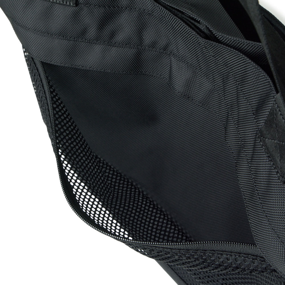 logo wordmark black gym tote bag