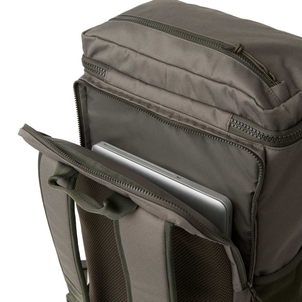 Square Logo Olive Large Box Backpack