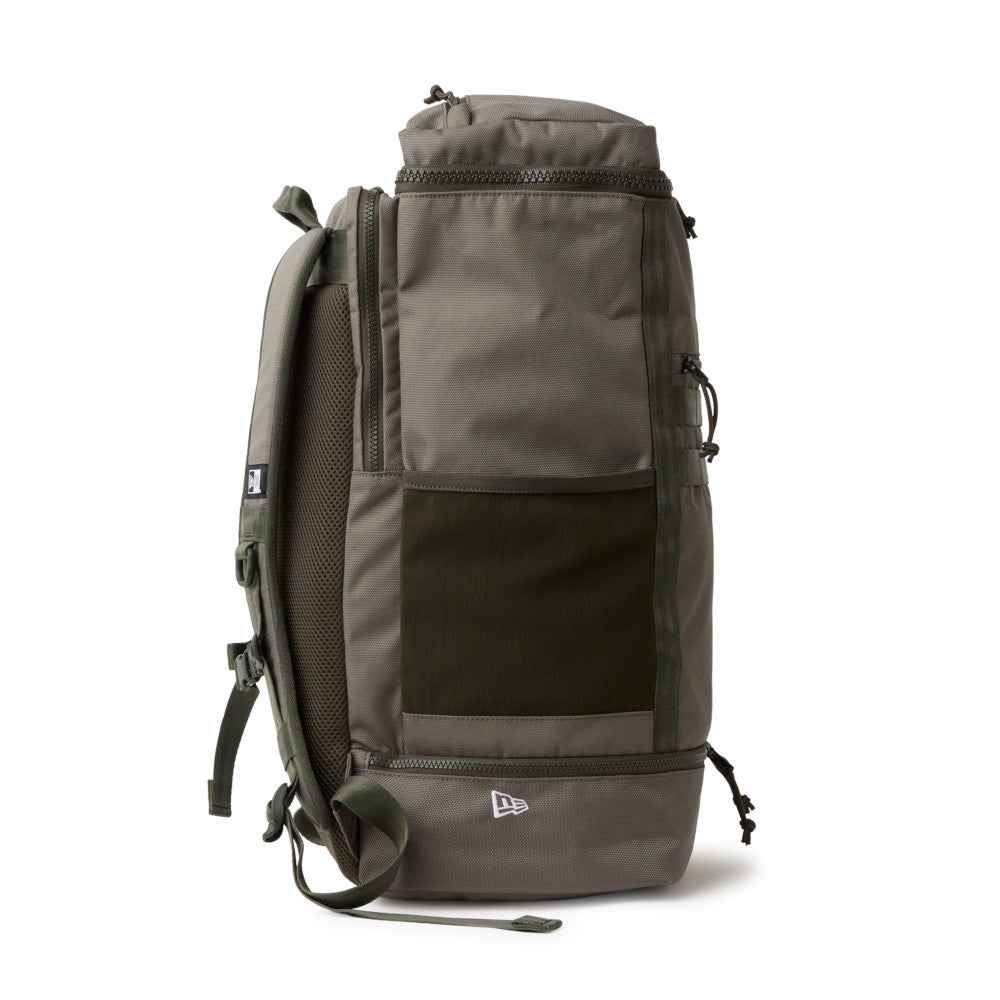 Square Logo Olive Large Box Backpack