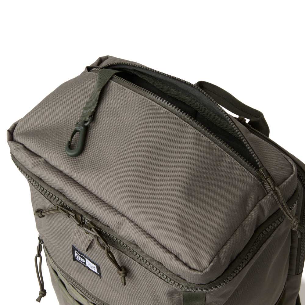 Square Logo Olive Large Box Backpack