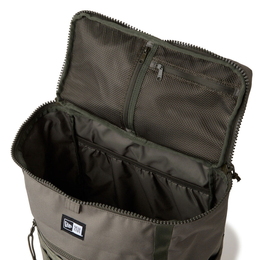 Square Logo Olive Large Box Backpack