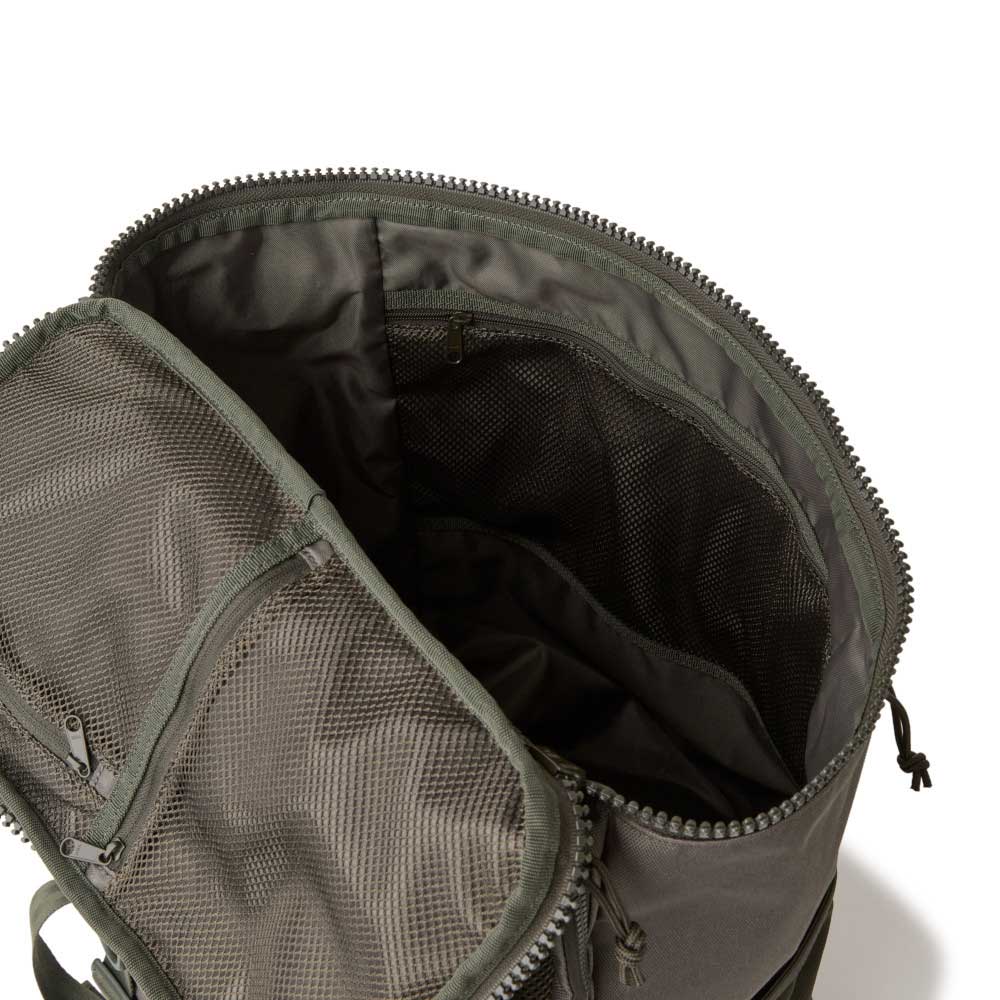 Square Logo Olive Large Box Backpack