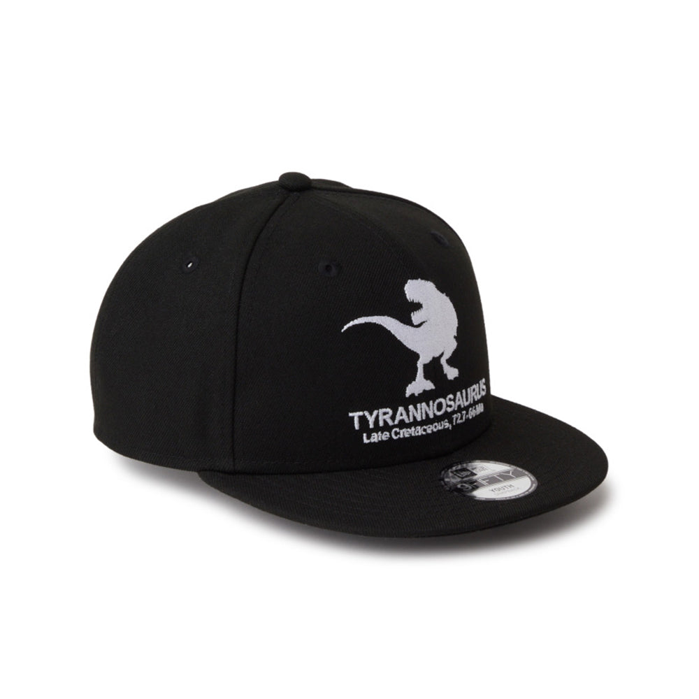 new era tyrannosaurus black youth 9fifty adjustable cap side