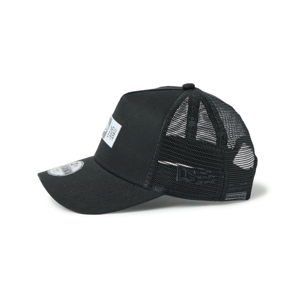 TPU Box Logo Black Youth 9FORTY A-Frame Trucker Cap