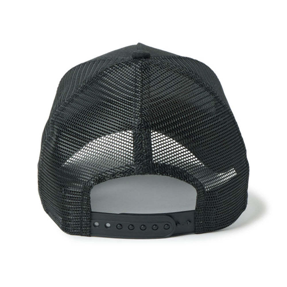 new era tpu box logo black youth 9forty a frame trucker cap angle