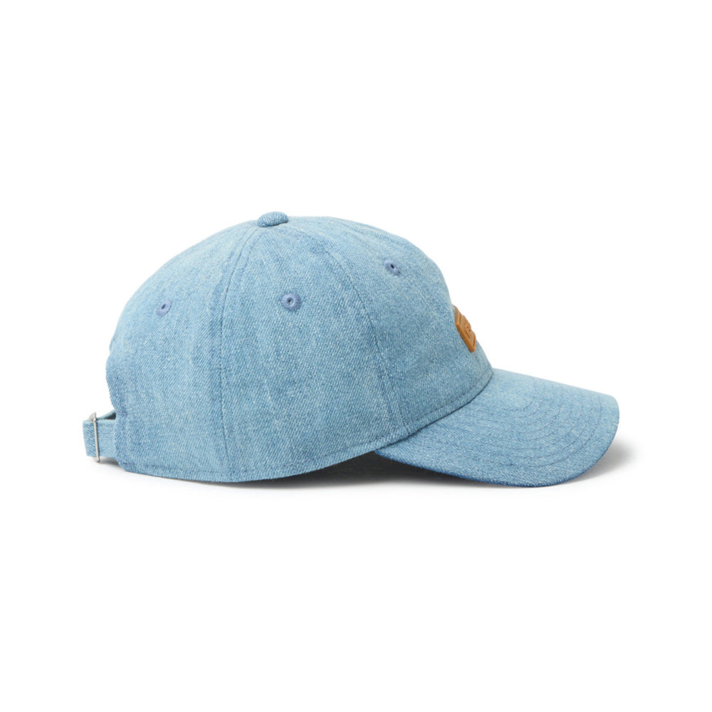 new era 1920 patch washed denim youth 9twenty adjustable cap opposite side or other angle view
