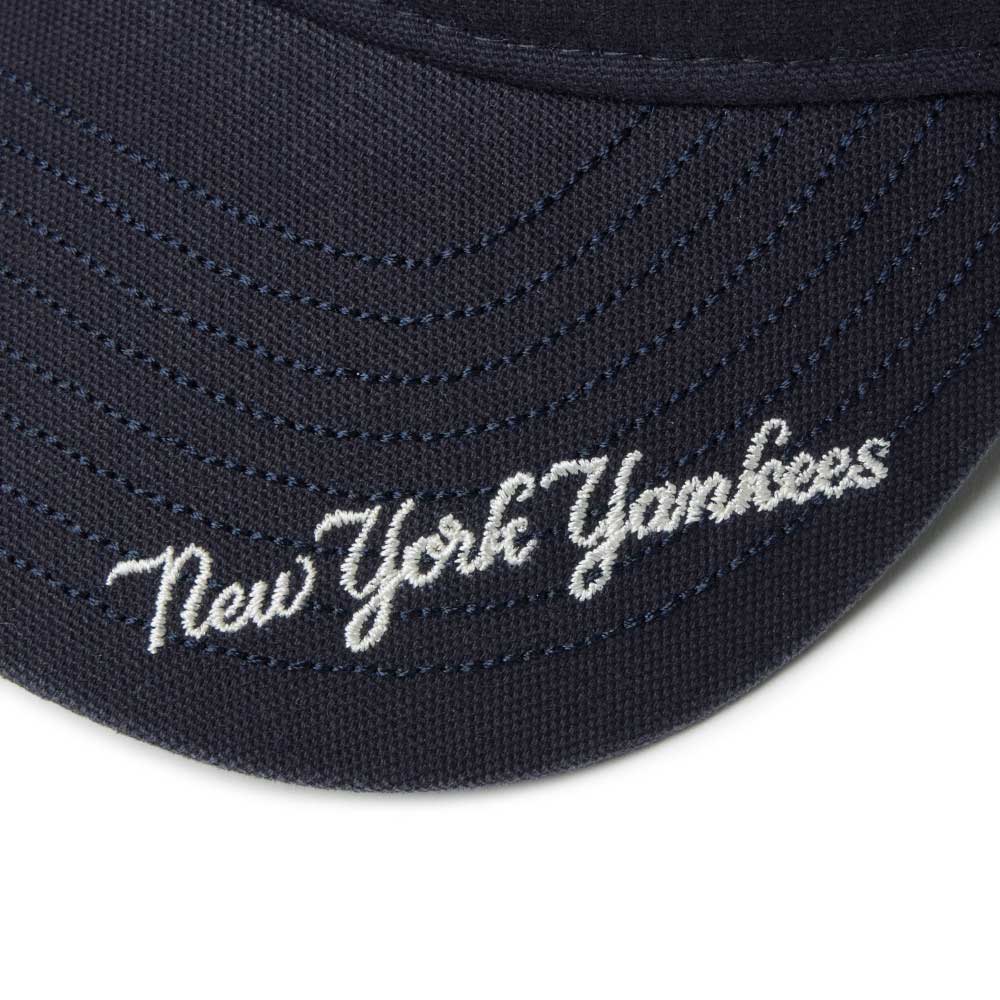 new era new york yankees visor logo navy youth 9twenty adjustable cap angle