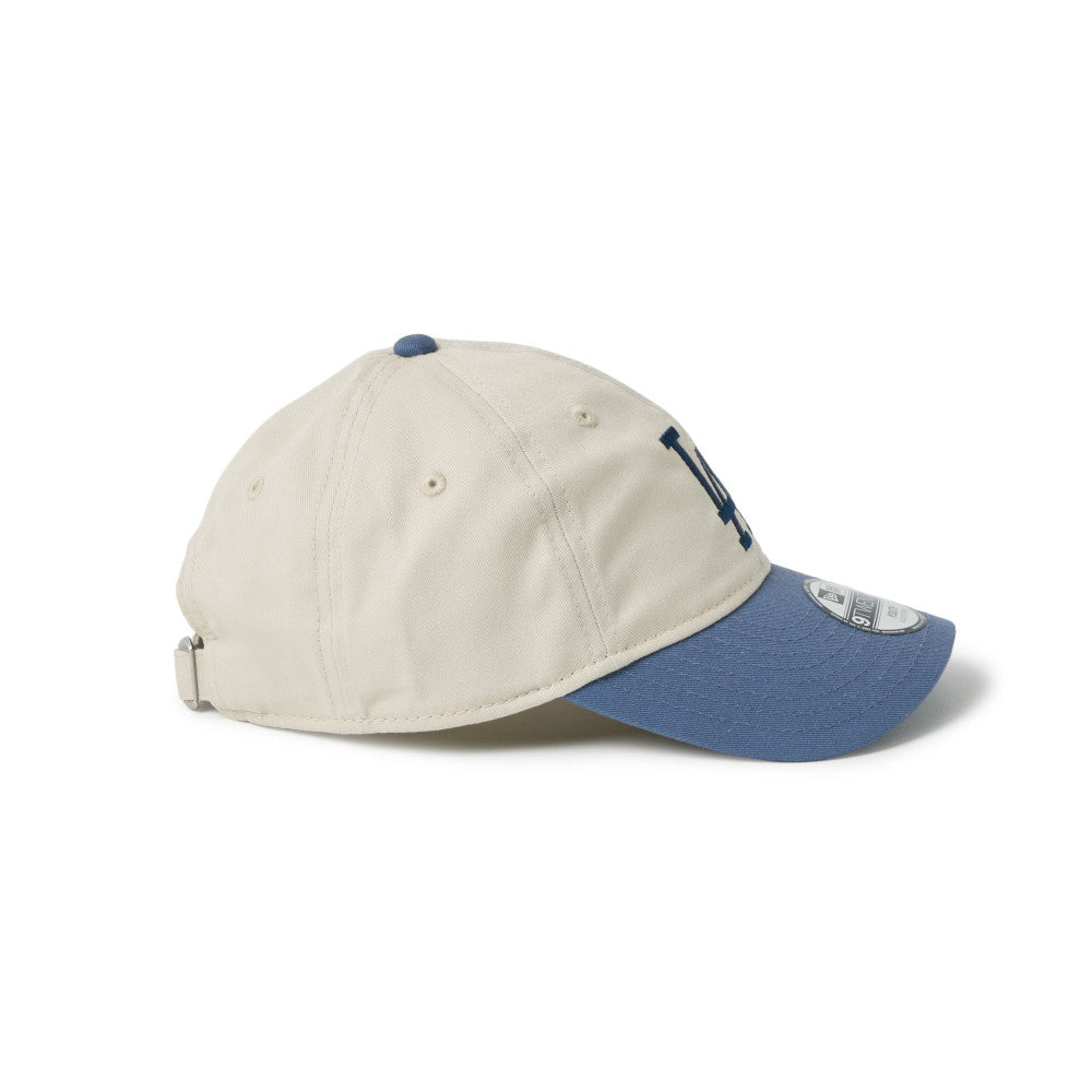new era los angeles dodgers stone youth 9twenty adjustable cap side angle view with New Era embroidered logo