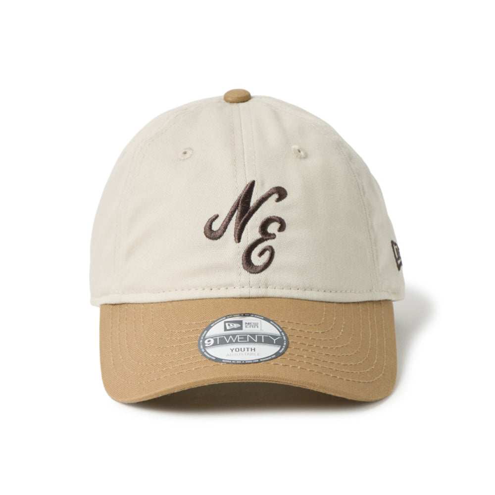 new era ne script stone khaki youth 9twenty adjustable cap opposite