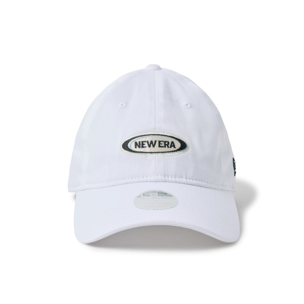 new era oval logo golf women white 9twenty adjustable cap logo and print