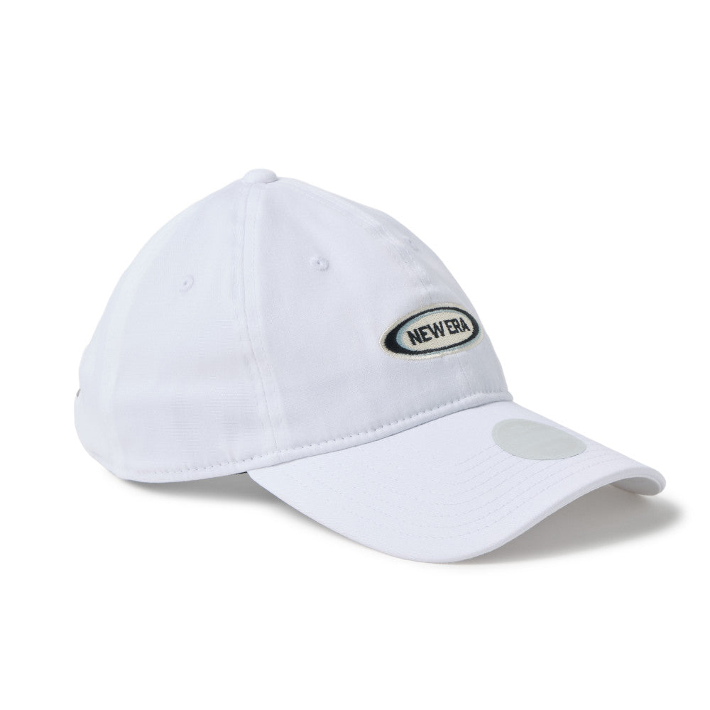 new era oval logo golf women white 9twenty adjustable cap opposite side or other angle view