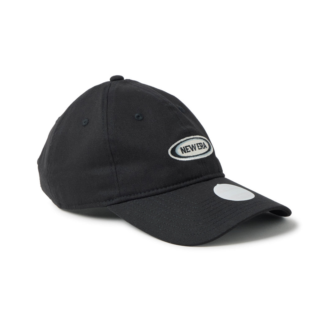 new era oval logo golf women black 9twenty adjustable cap opposite side or other angle view