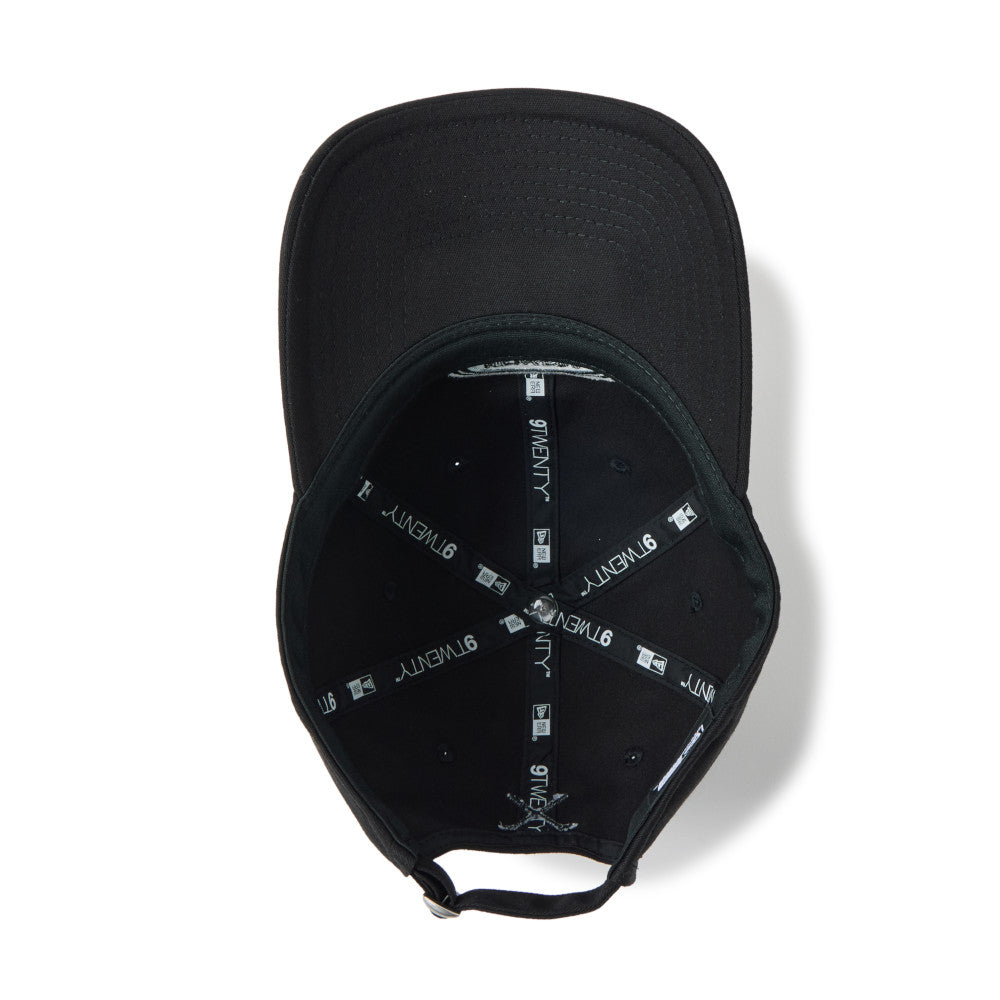new era oval logo golf women black 9twenty adjustable cap angle