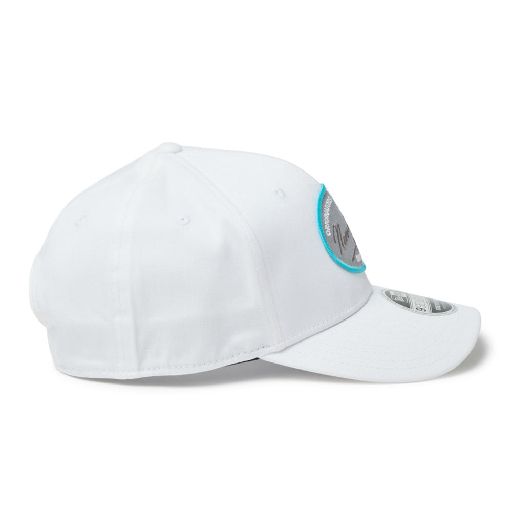 new era script oval patch white golf 9seventy stretch snapback cap opposite side