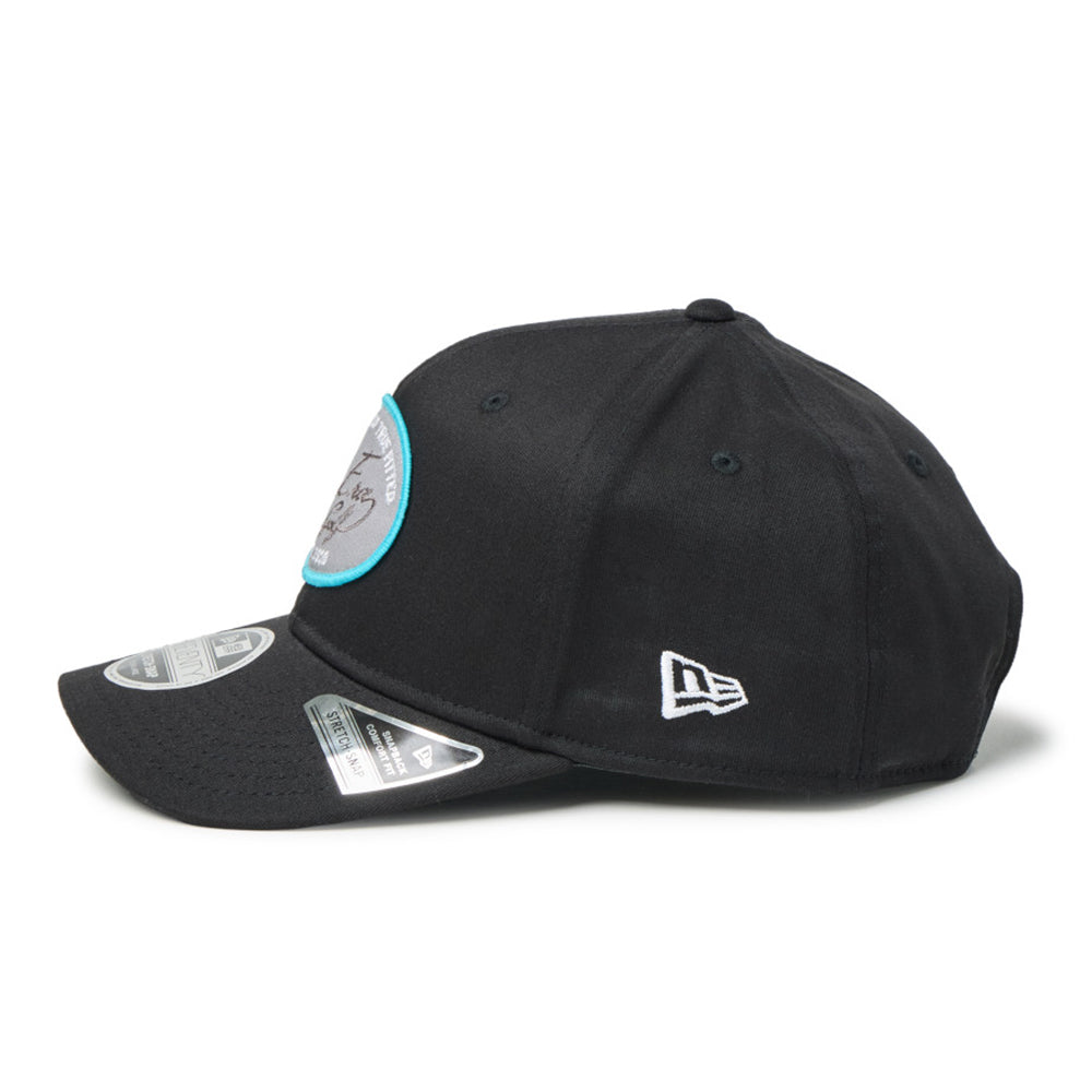 new era script oval patch black golf 9seventy stretch snapback cap side
