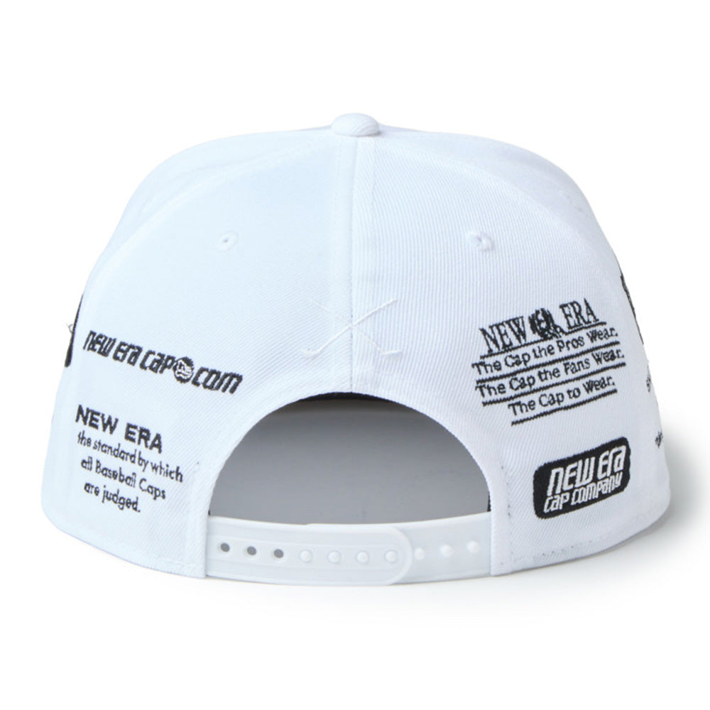new era wordmark golf ne archive white 9fifty snapback cap angle