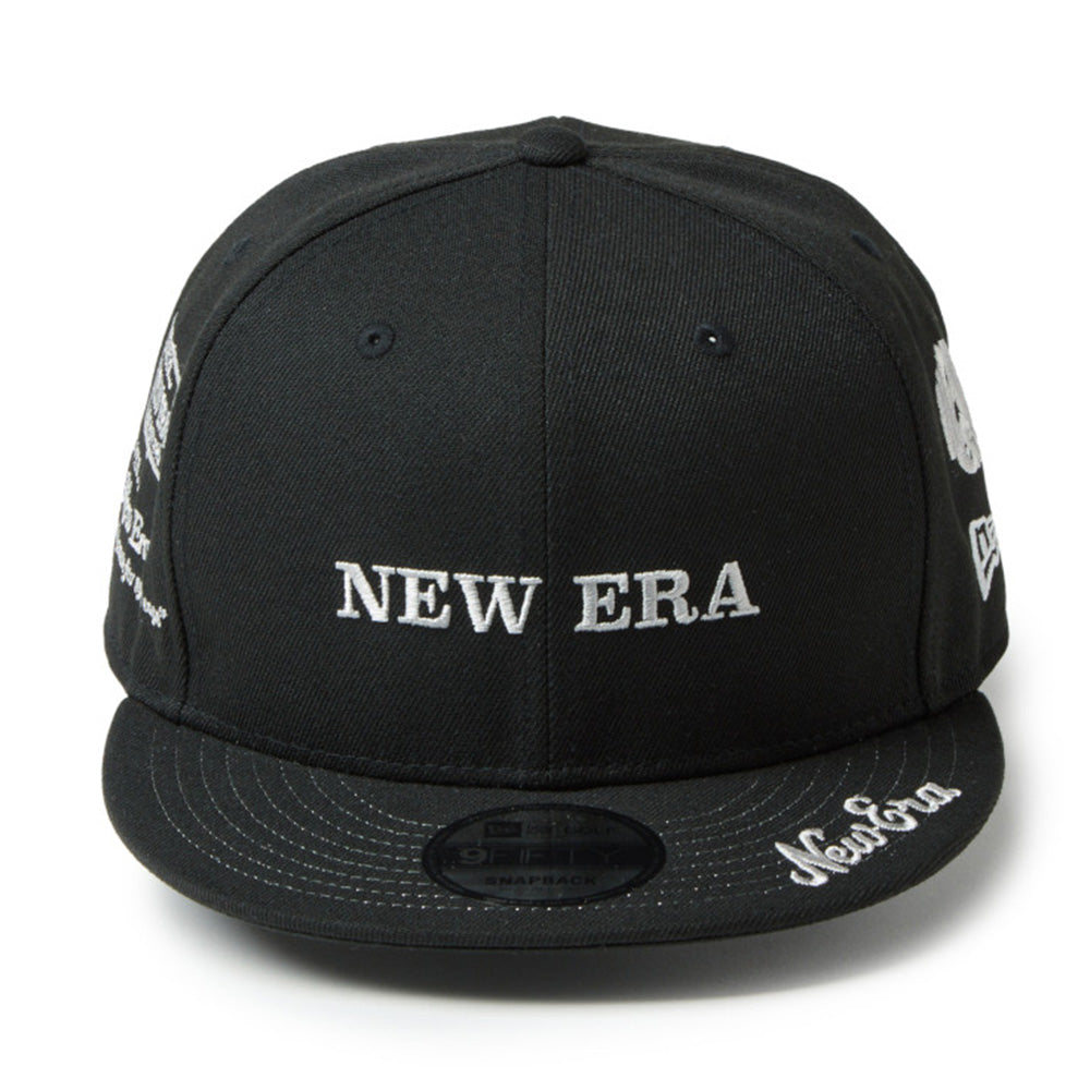 new era wordmark golf ne archive black 9fifty snapback cap logo and print
