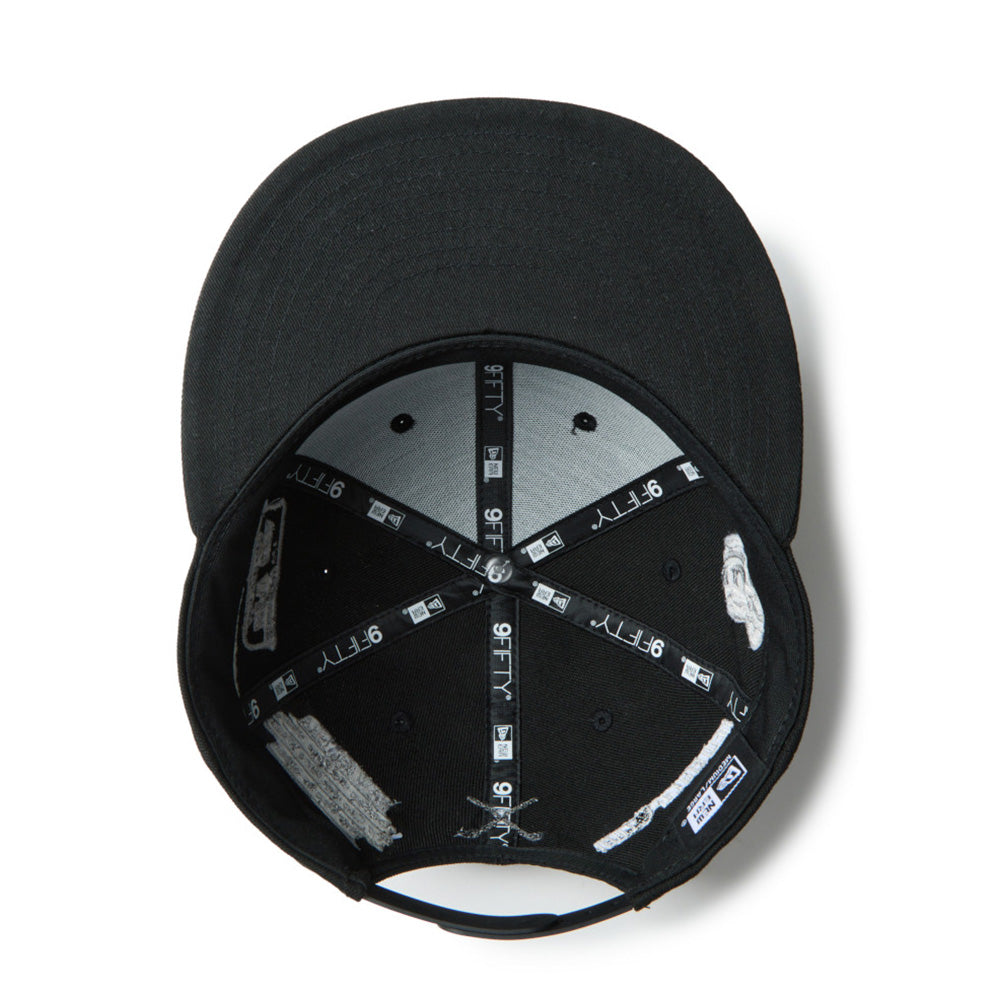 new era wordmark golf ne archive black 9fifty snapback cap opposite