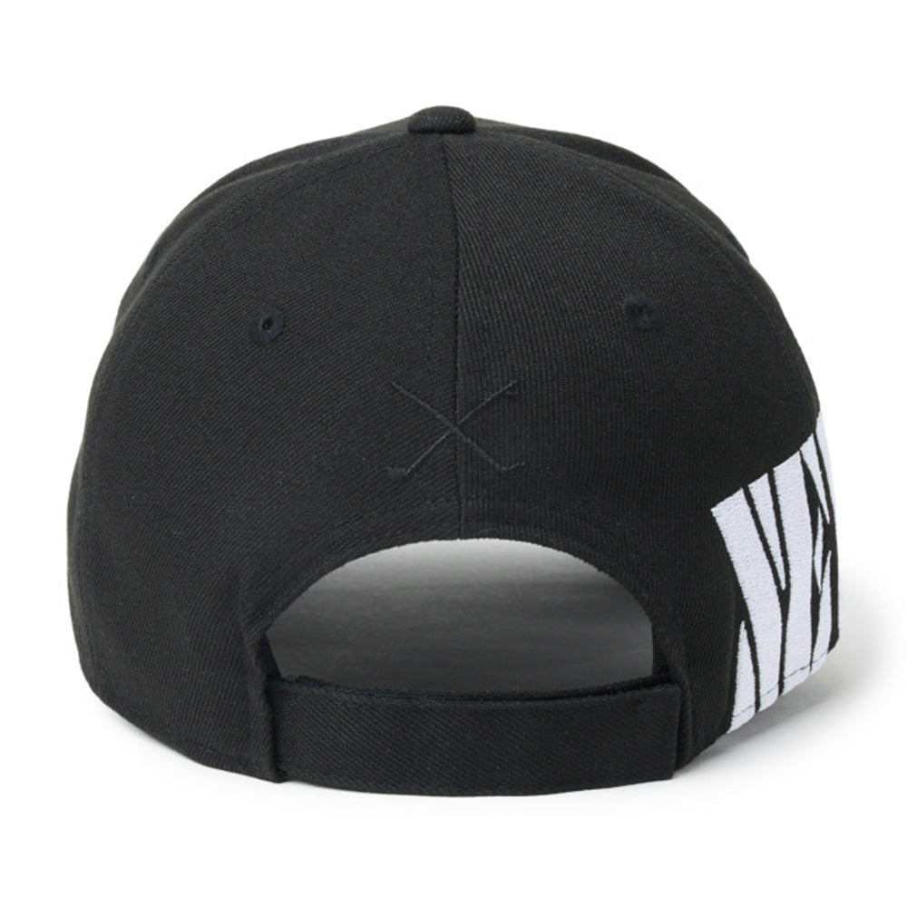 new era wordmark golf stencil logo black 9forty adjustable cap opposite