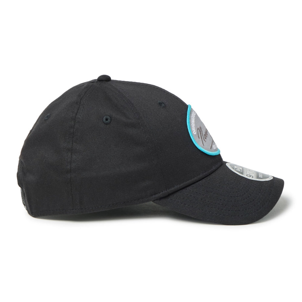 new era script oval patch black golf 9forty stretch snapback cap opposite side