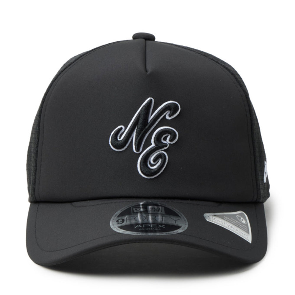 new era script golf black 9forty apex adjustable cap opposite