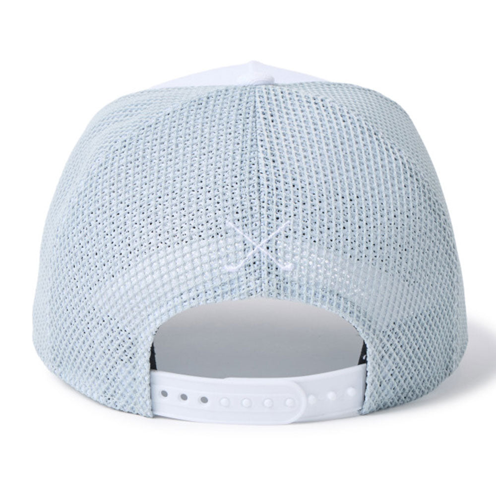 new era golf double mesh white grey 9forty a frame adjustable cap angle