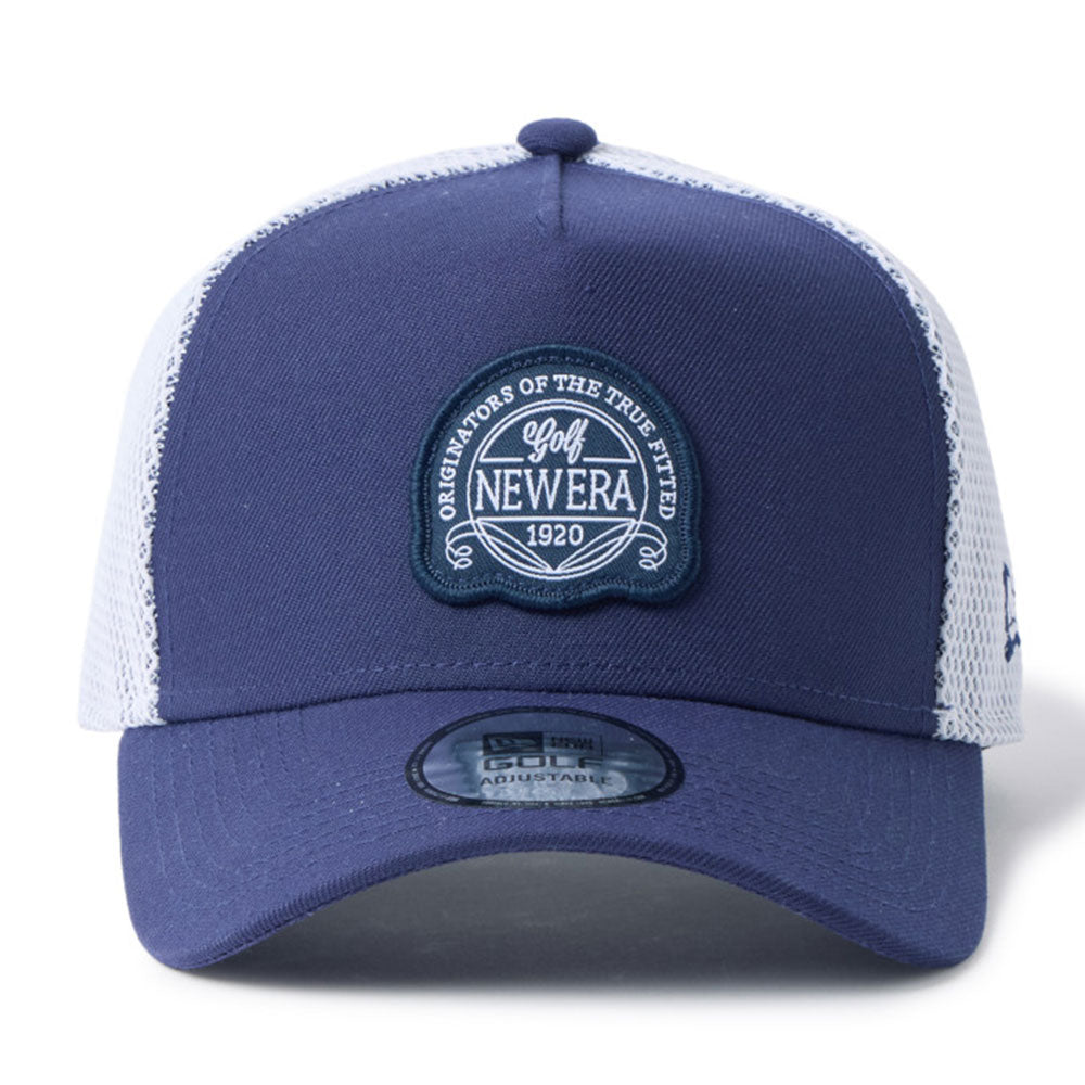 new era golf double mesh navy white 9forty a frame adjustable cap opposite