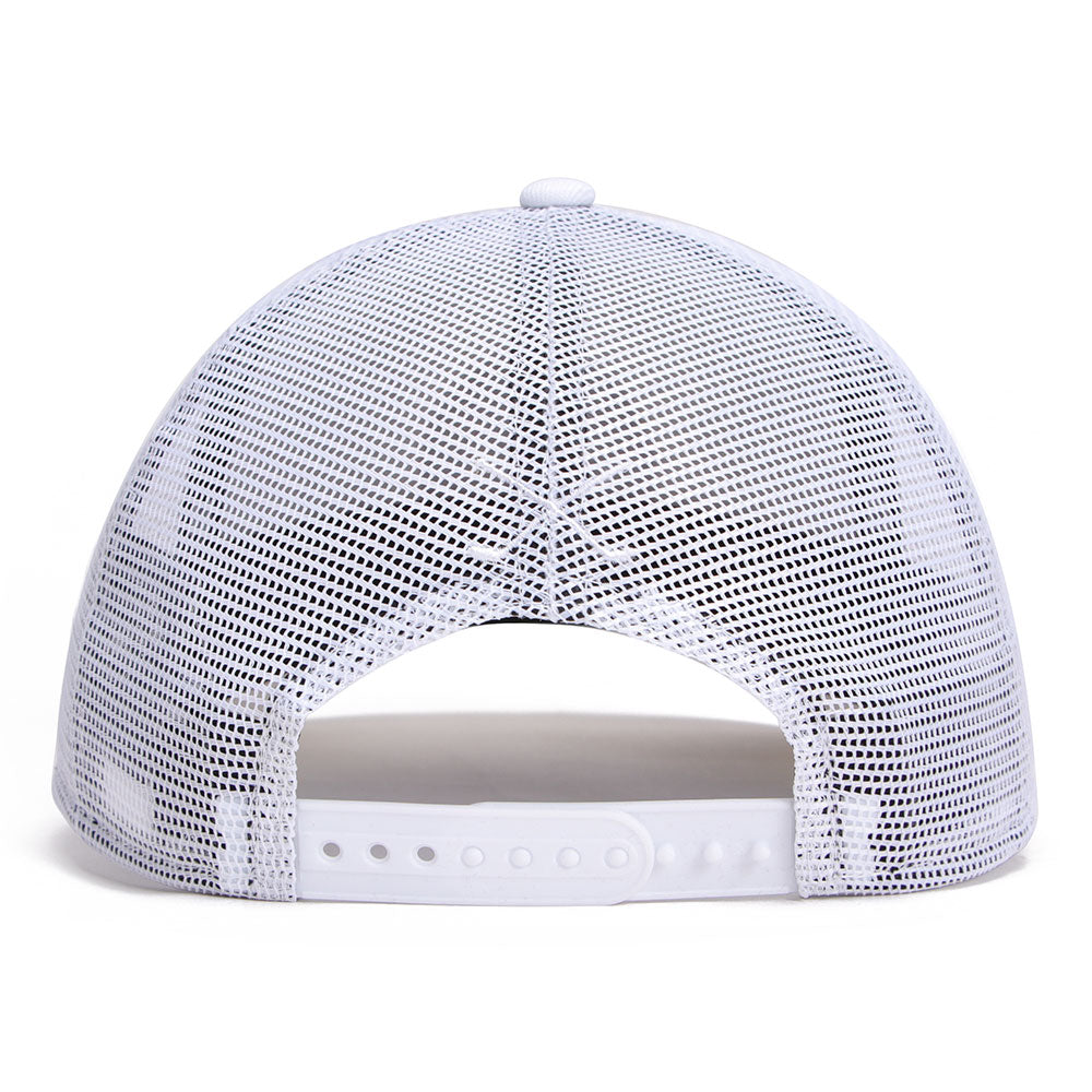 new era golf circle patch white 9forty a frame snapback cap logo and print