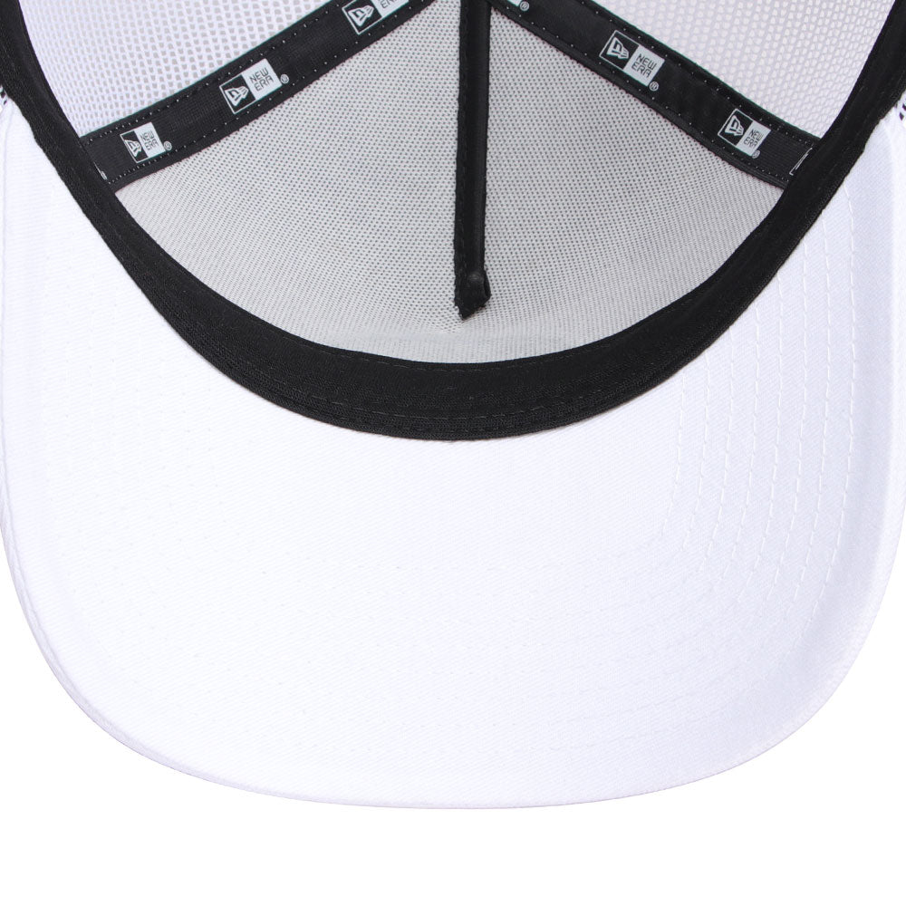 new era golf circle patch white 9forty a frame snapback cap side